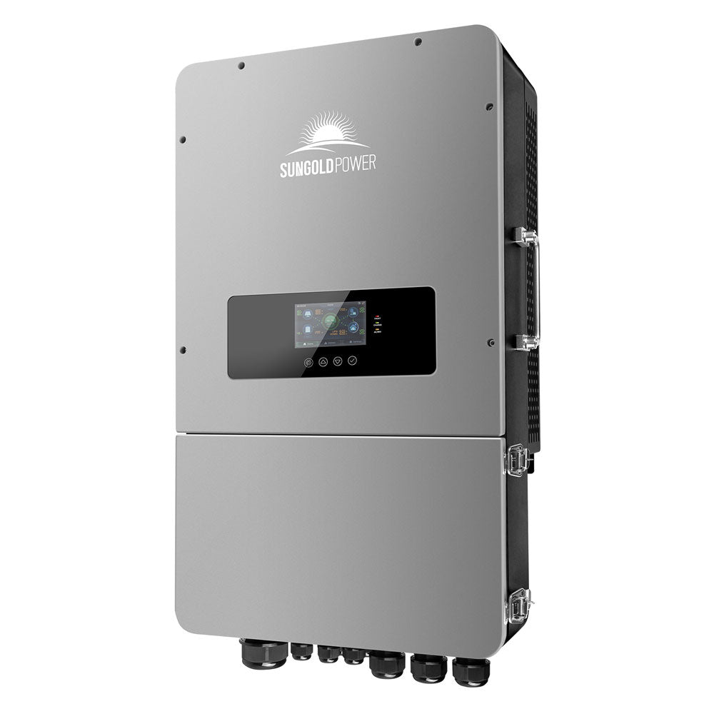 SUNGOLDPOWER | 10KW Hybrid Inverter 48V Split Phase Grid Feedback Batteryless