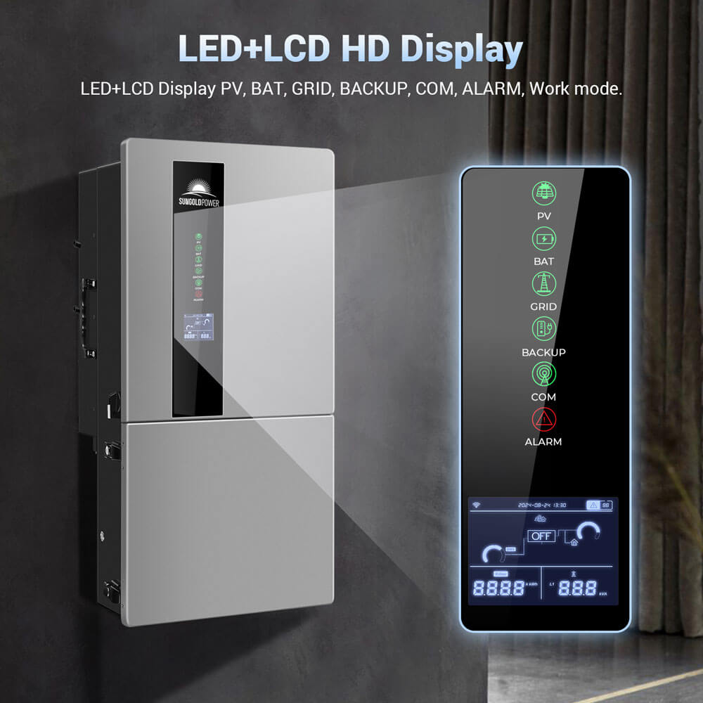 SUNGOLDPOWER | 7.6KW Hybrid Inverter 48V Split Phase SGN7.6K1HB-48