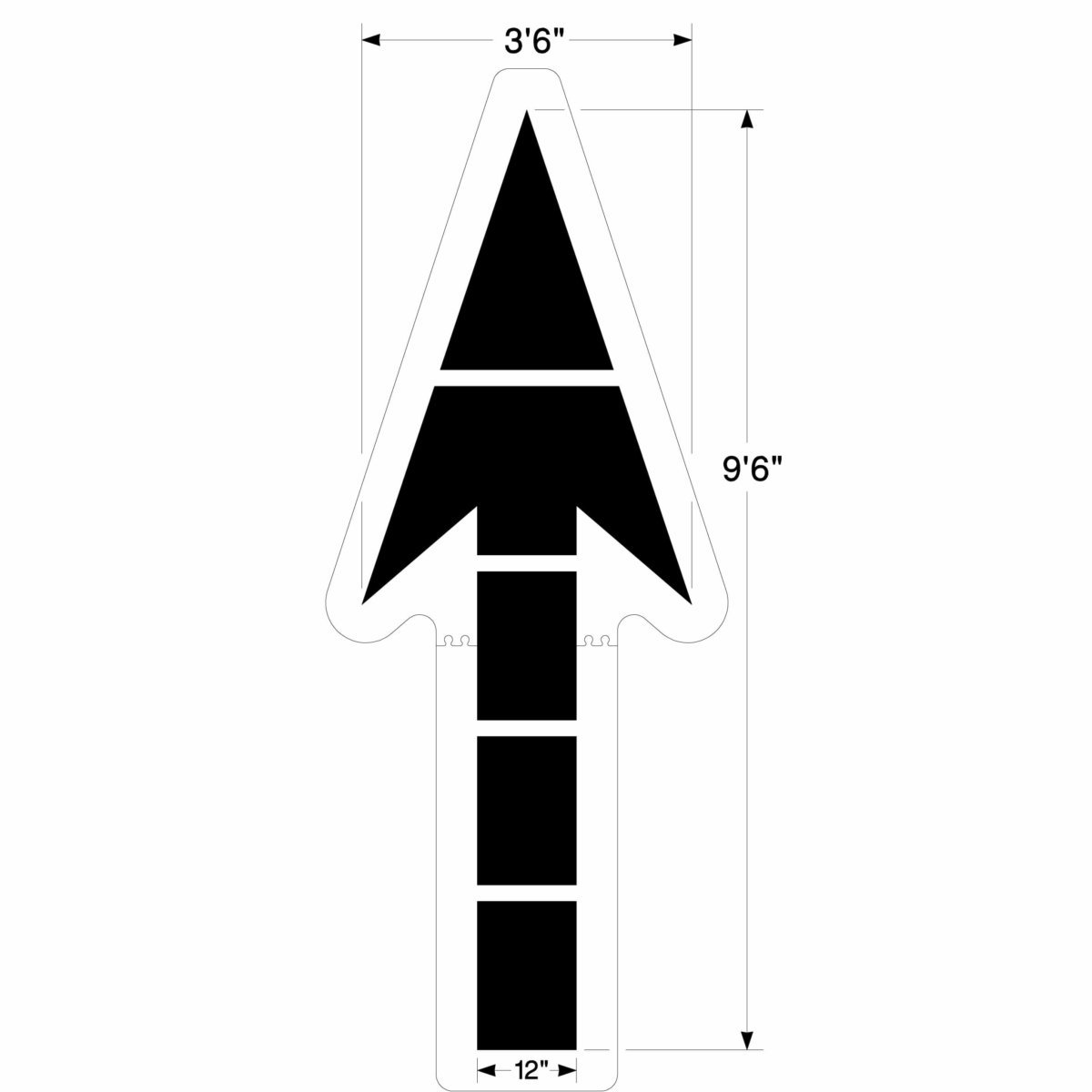 Newstripe | Large Federal Straight Arrow | 10000206