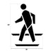 Newstripe | Federal Pedestrian Symbol | 10004401