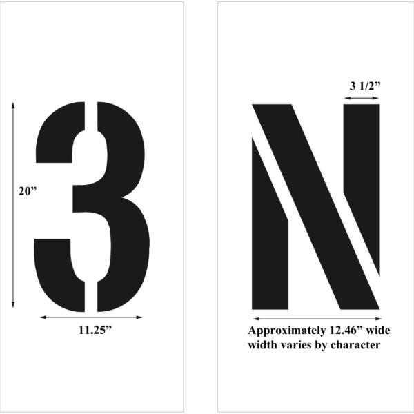 Newstripe | Individual Numbers 1/8 inch (125mil) PolyTough | 10000545