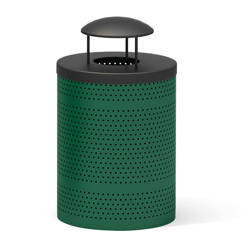 Wisdom | Wisebin With Rain Cover Trash Receptacles | QS72-21022-110