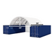 Chery Industrial 20x20 ft Container Shelter with Closed Back Panel