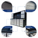 Chery Industrial 10ft Workbench Cabinet(30 Drawers, 2 Cabinets & 1 Pegboard)