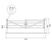 Chery Industrial 20 ft Farm Driveway Gate with Diagonal Tubes, Dual Swing