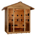 Golden Designs | "Gargellen" 5 Person Hybrid (PureTech Full Spectrum IR or Traditional Stove) Outdoor Sauna | GDI-8125-01
