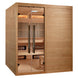 Golden Designs | "Toledo" 6 Person Hybrid Sauna (Indoor) Full Spectrum and Harvia Traditional Stove | GDI-8360-01