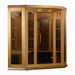 Golden Designs | Maxxus "Avignon" 3 Person Corner Near Zero EMF FAR IR Sauna | MX-K356-01-ZF CED