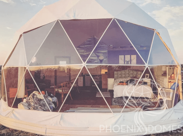 Phoenix Domes - Medium Frame 4 Season Glamping Package Dome - 20'/6m