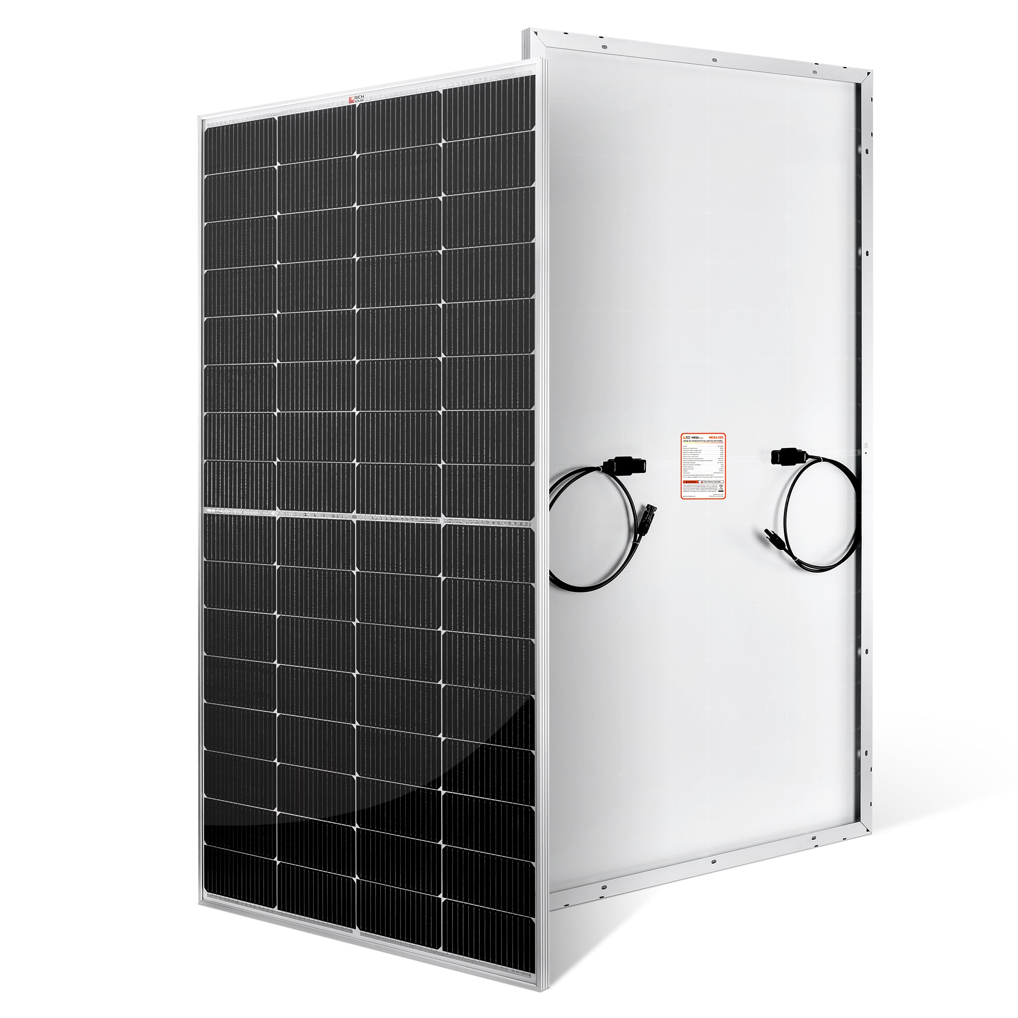 MEGA 250 | 250 Watt Solar Panel | Premier 12V Off-Grid Solar Panel for RVs, Vans, Boats | 25-Year Output Warranty | UL Certified