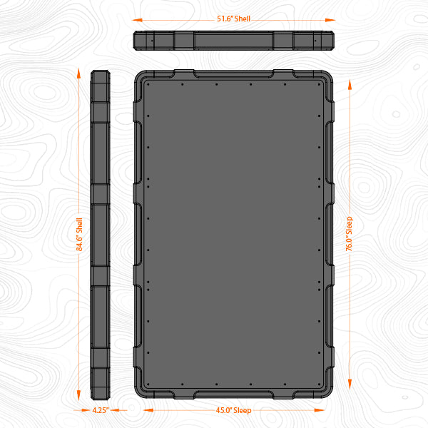 BadAss Tents RUGGED™ Rooftop Tent (Universal Fit)