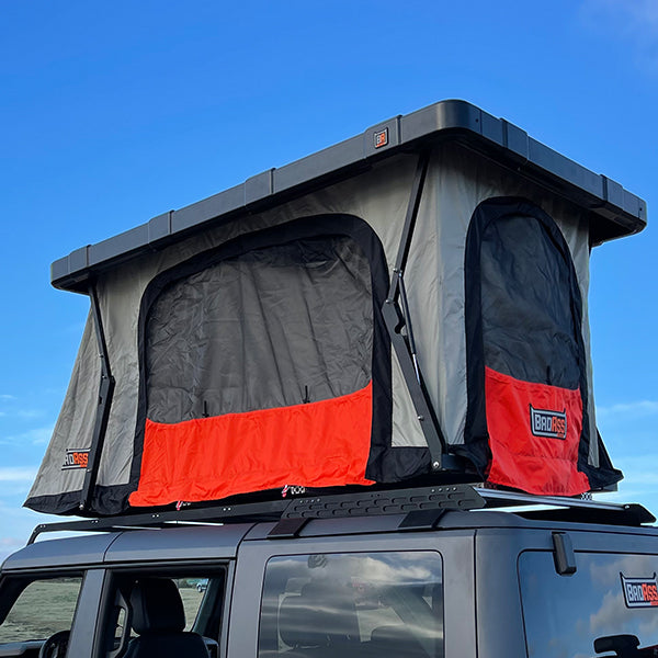 BadAss Tents RECON™ Rooftop Tent (Universal Fit) - Onyx Utility Black PRE-ASSEMBLED