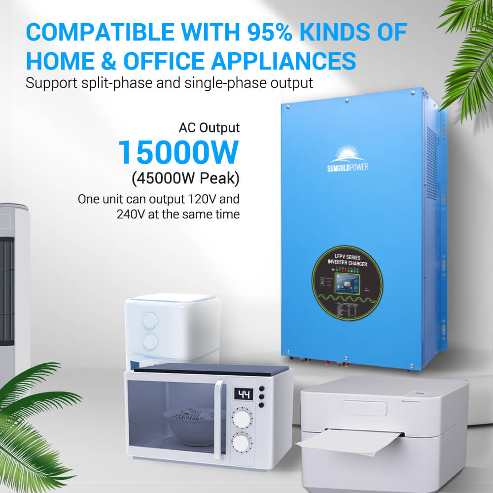 15000W 48V Split Phase Pure Sine Wave Inverter Charger - Only Inverter