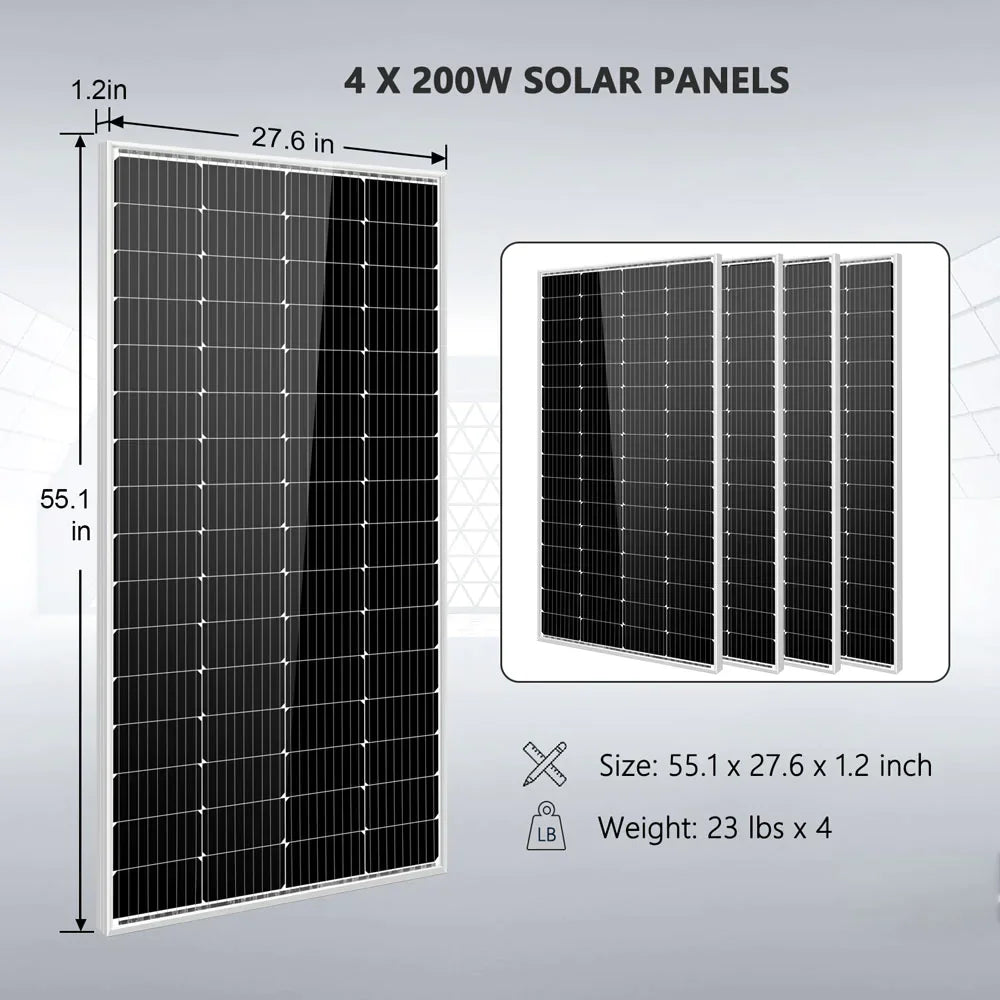 SUNGOLD POWER | SOLAR KIT 3000W 24V INVERTER 120V OUTPUT LITHIUM BATTERY 800 WATT SOLAR PANEL SGKT-3PRO