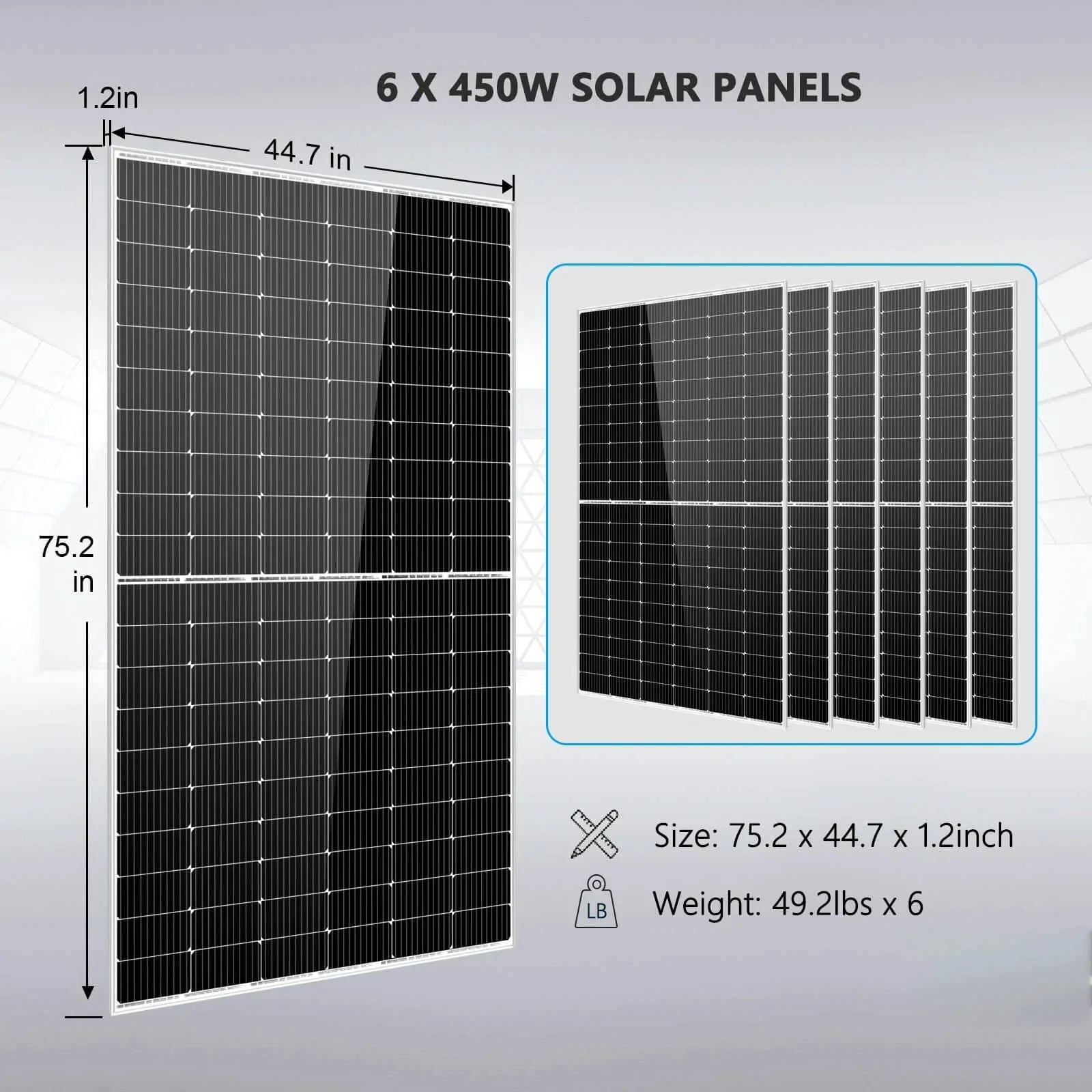 SUNGOLD POWER | SOLAR KIT 5000W 48V 120V OUTPUT 10.24KWH LITHIUM BATTERY 2700 WATT SOLAR PANEL SGK-5PRO