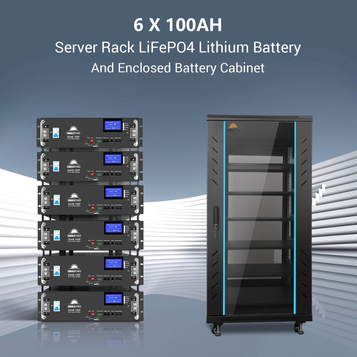SUNGOLDPOWER | Hybrid Solar Kit 15.2KW 48V Split Phase 30.72 KWH Lithium Battery 32 X 415 Watt Solar Panel SGH-7.6DN6E
