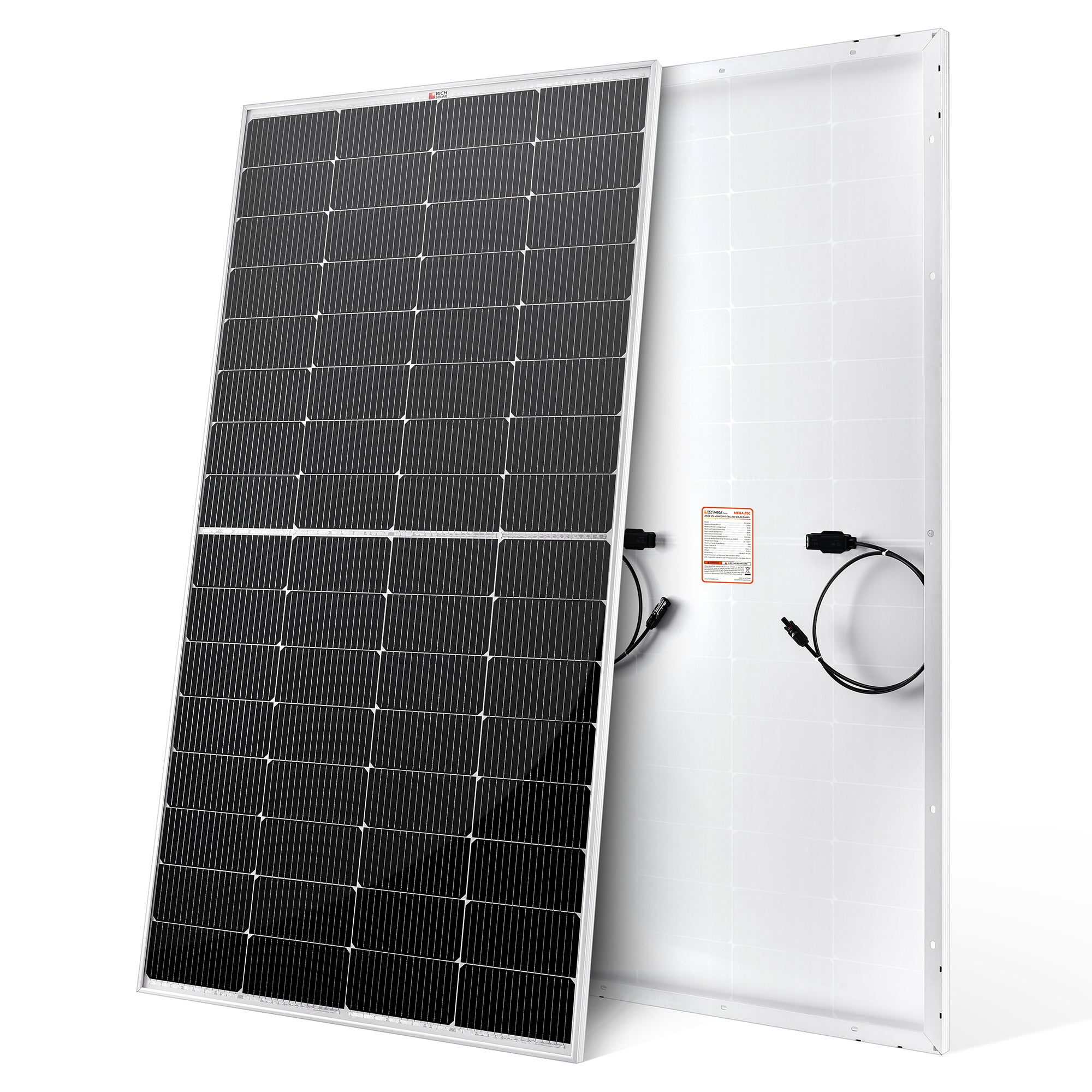 MEGA 250 | 250 Watt Solar Panel | Premier 12V Off-Grid Solar Panel for RVs, Vans, Boats | 25-Year Output Warranty | UL Certified