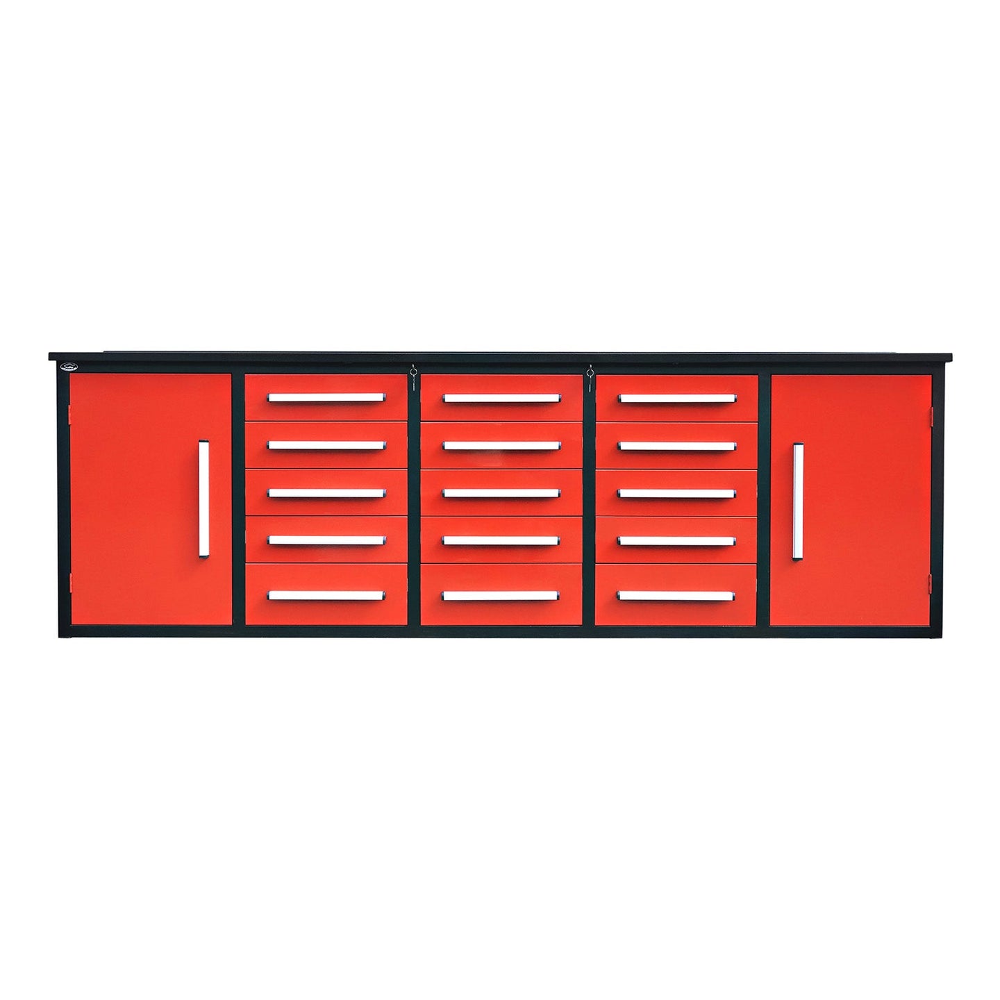 Chery Industrial | 10ft Workbench Storage Cabinet with 15 Drawers & 2 Cabinets