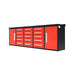 Chery Industrial 10ft Workbench Storage Cabinet with 15 Drawers & 2 Cabinets