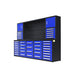 Chery Industrial 10ft Workbench Cabinet(40 Drawers, 2 Cabinets & 1 Pegboard)