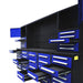 Chery Industrial 10ft Workbench Cabinet(40 Drawers, 2 Cabinets & 1 Pegboard)