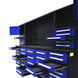 Chery Industrial 10ft Workbench Cabinet(40 Drawers, 2 Cabinets & 1 Pegboard)