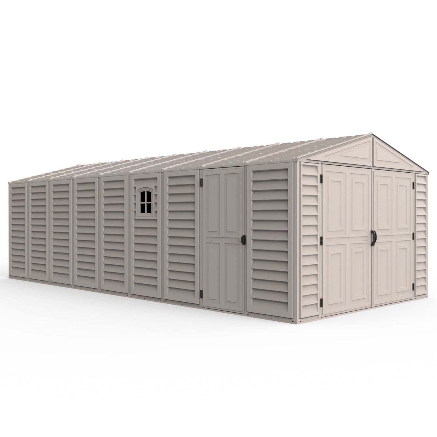 Chery Industrial | 10.5—23 ft Vinyl Garage, Vinyl Storage Shed with Foundation, 2 Windows & Side Doors