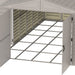 Chery Industrial 10.5x31 ft Vinyl Garage, Vinyl Storage Shed with Foundation, 2 Windows & Side Doors