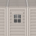 Chery Industrial 10.5x31 ft Vinyl Garage, Vinyl Storage Shed with Foundation, 2 Windows & Side Doors