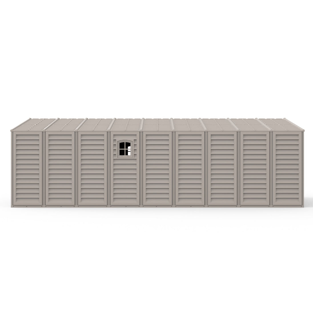 Chery Industrial 10.5—23 ft Vinyl Garage, Vinyl Storage Shed with Foundation, 2 Windows & Side Doors