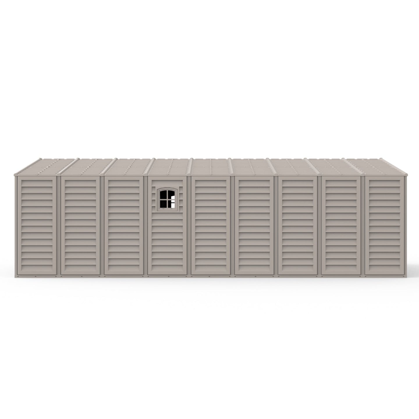 Chery Industrial 10.5—23 ft Vinyl Garage, Vinyl Storage Shed with Foundation, 2 Windows & Side Doors