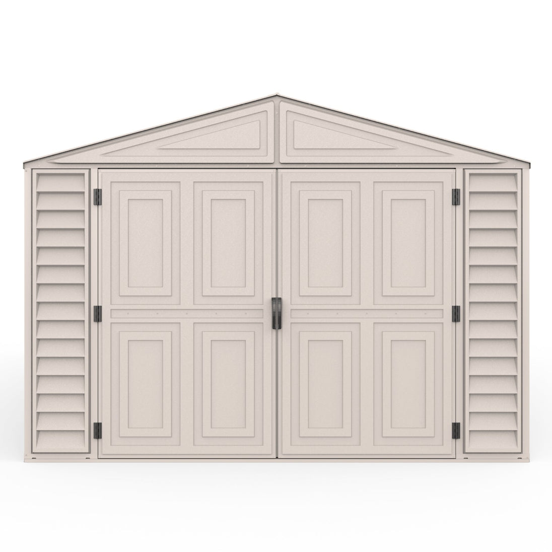 Chery Industrial 10.5x28.5 ft Vinyl Garage, Vinyl Storage Shed with Foundation, 2 Windows & Side Doors