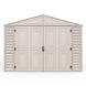 Chery Industrial 10.5x28.5 ft Vinyl Garage, Vinyl Storage Shed with Foundation, 2 Windows & Side Doors