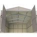 Chery Industrial 10.5x31 ft Vinyl Garage, Vinyl Storage Shed with Foundation, 2 Windows & Side Doors