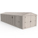 Chery Industrial | 10.5x28.5 ft Vinyl Garage, Vinyl Storage Shed with Foundation, 2 Windows & Side Doors