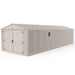 Chery Industrial 10.5x31 ft Vinyl Garage, Vinyl Storage Shed with Foundation, 2 Windows & Side Doors