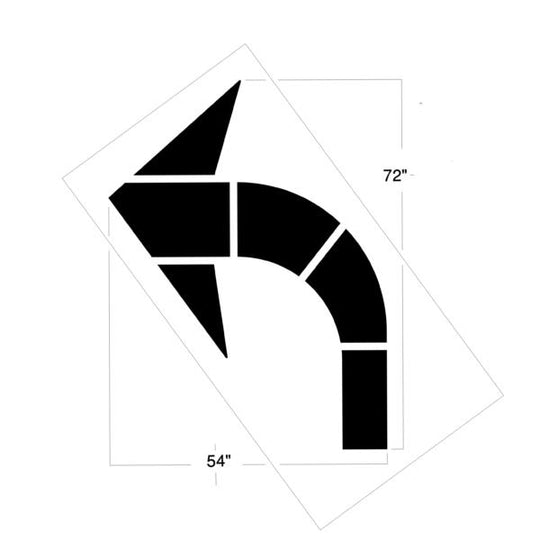 Newstripe | Curved Arrow Stencils | 10002935
