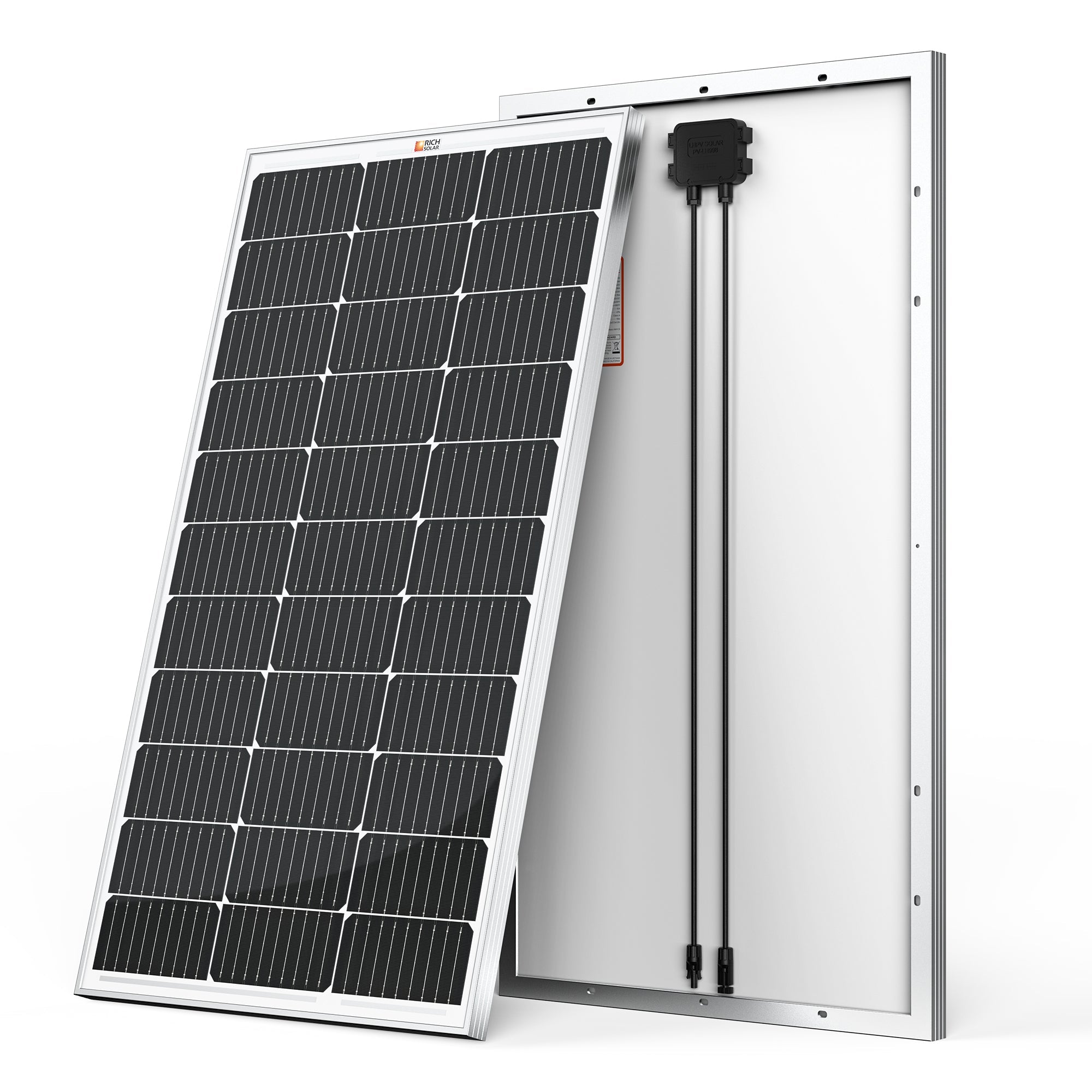 MEGA 100 | 100 Watt Solar Panel | Premier 12V Off-Grid Solar Panel for Vans, Campers, Boats | 25-Year Output Warranty | UL Certified