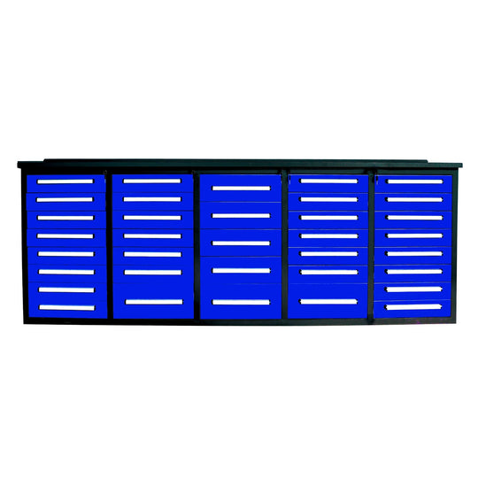 Chery Industrial | 10ft Workbench Storage Cabinet with 35 Drawers