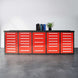 Chery Industrial 10ft Workbench Storage Cabinet with 35 Drawers