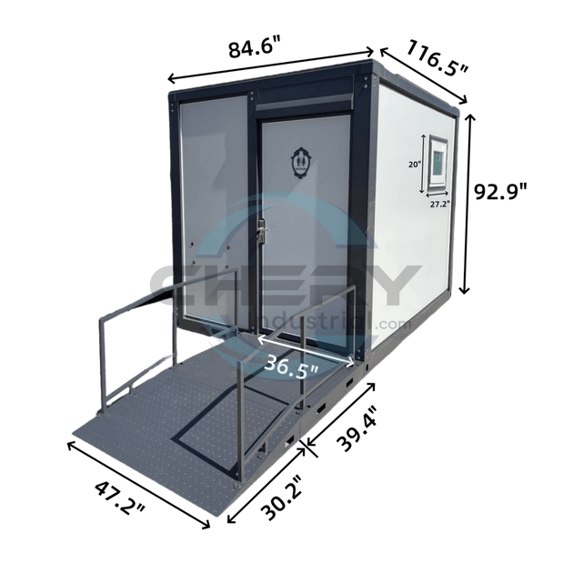 Chery Industrial 10ft Handicap-Accessible Portable Toilet