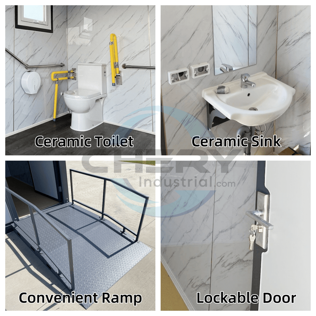 Chery Industrial 10ft Handicap-Accessible Portable Toilet