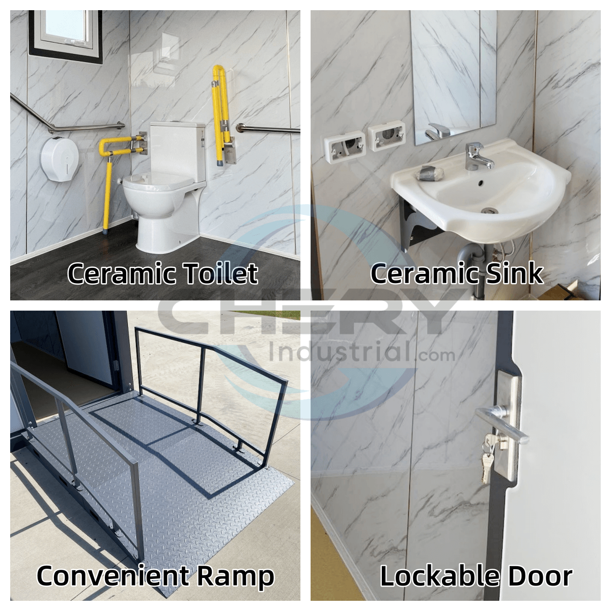 Chery Industrial 10ft Handicap-Accessible Portable Toilet