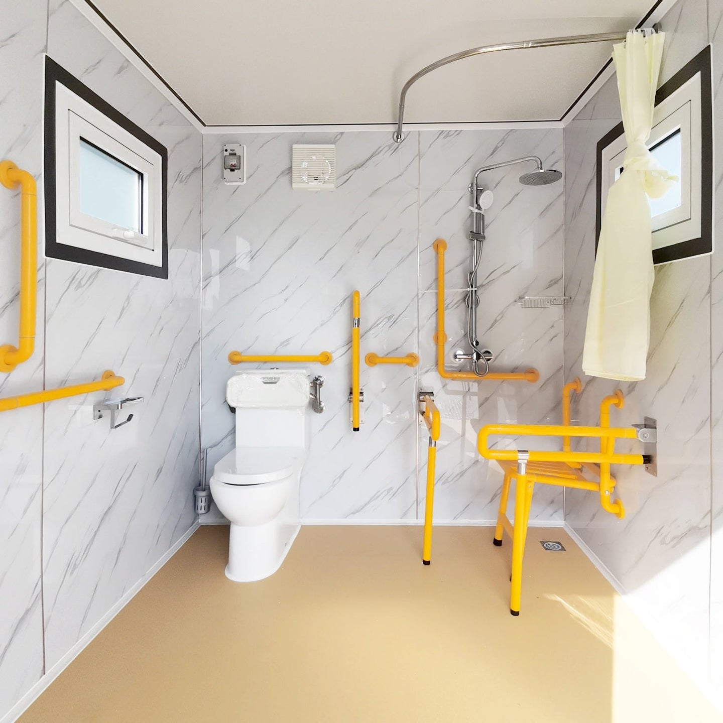 Chery Industrial 10ft Handicap-Accessible Portable Toilet with Shower