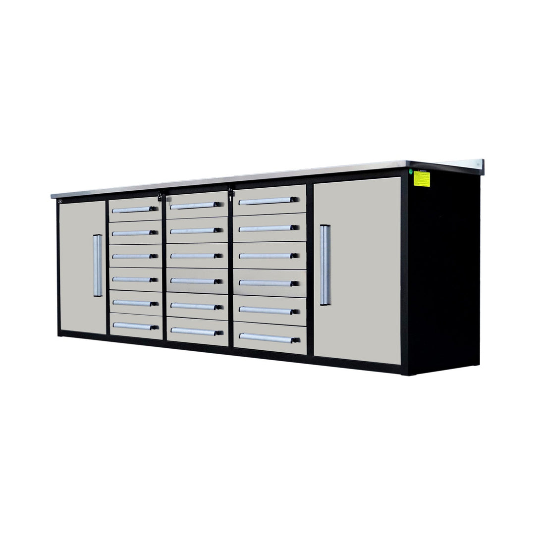 Chery Industrial 10ft Garage Storage Cabinet with 18 Drawers & 2 Cabinets