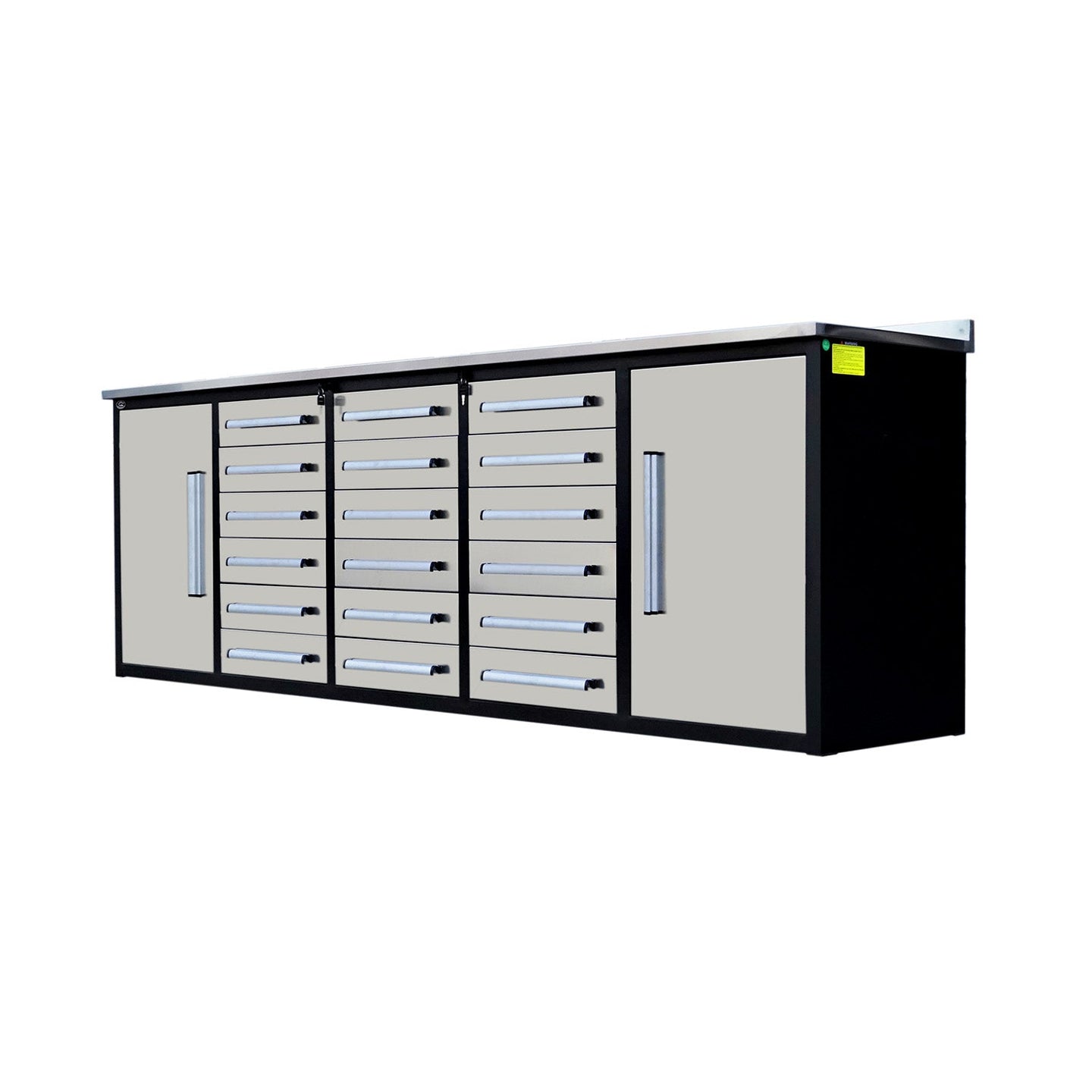 Chery Industrial 10ft Garage Storage Cabinet with 18 Drawers & 2 Cabinets