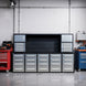 Chery Industrial 10ft Workbench Cabinet(30 Drawers, 2 Cabinets & 1 Pegboard)