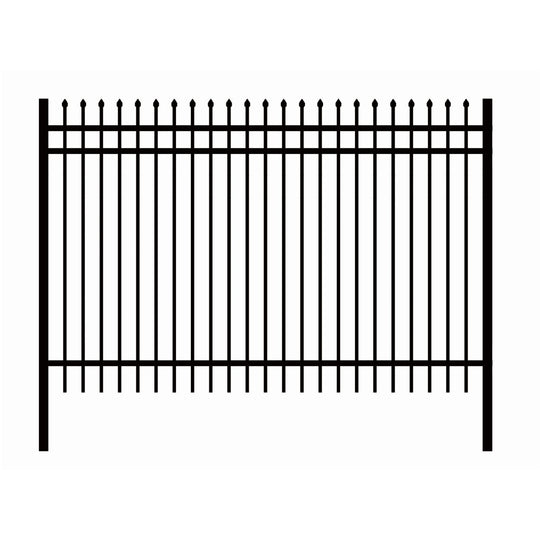 Chery Industrial | 10x7 ft Steel Fence with 3 Rails, 30 Panels