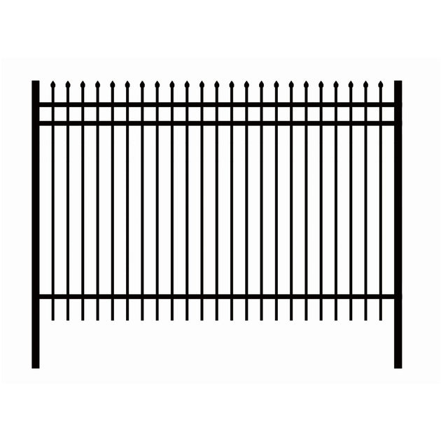 Chery Industrial | 10x7 ft Steel Fence with 3 Rails, 30 Panels