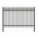 Chery Industrial | 10x7 ft Steel Fence with 3 Rails, 30 Panels
